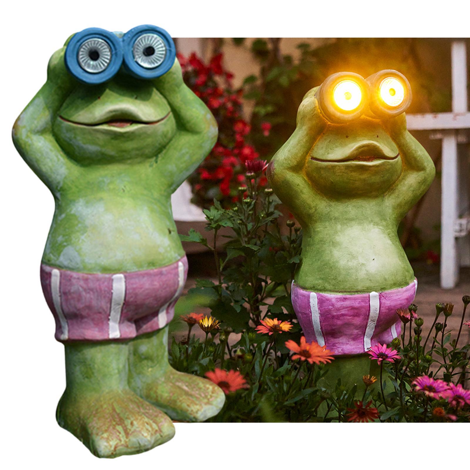 Garden Lights Frog Solar Powered Lamp Stakes LED Decoration Lamp for Yard Patio Pathway