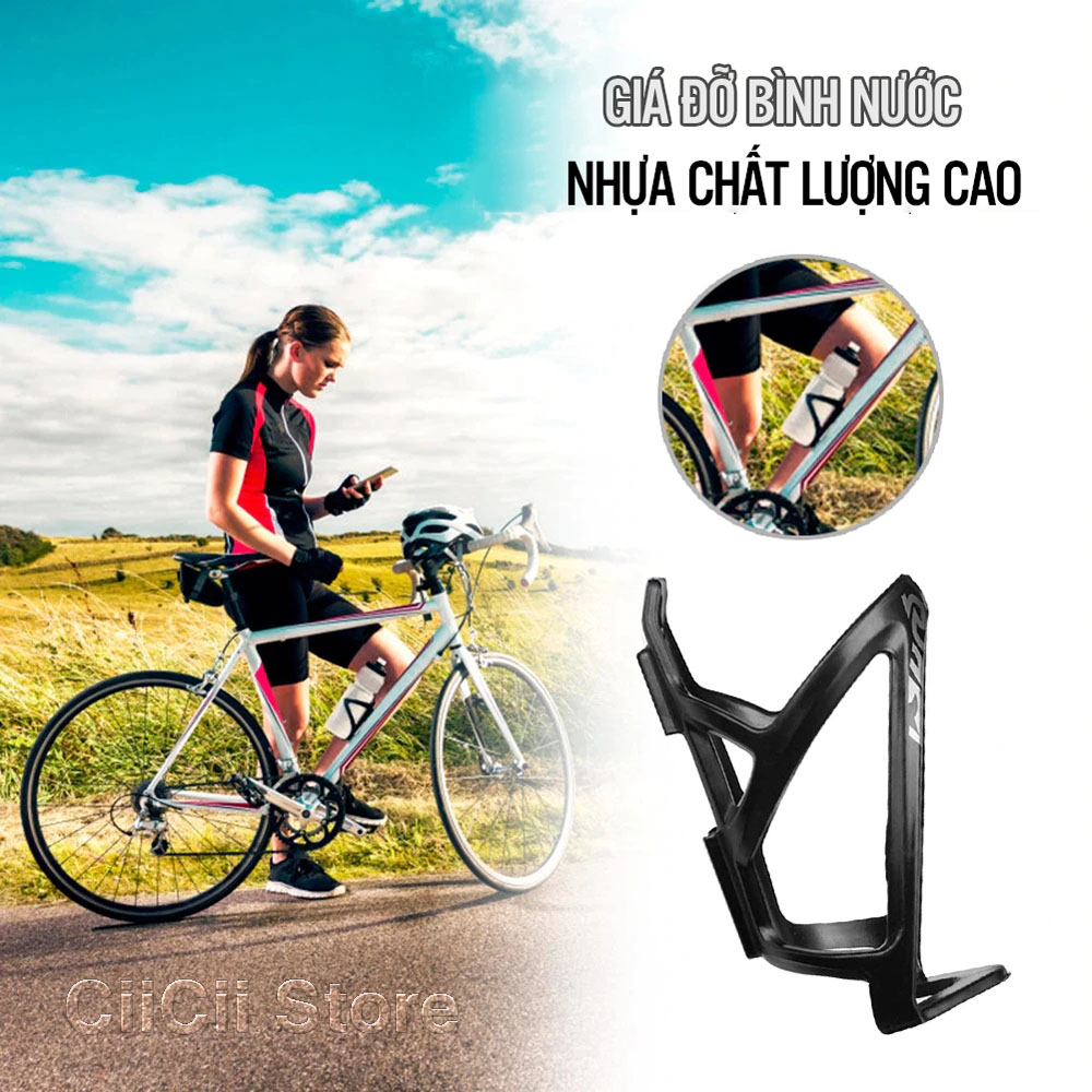 Giá Đỡ Bình Nước Chất Lượng Cao, Gắn Khung Xe Đạp Thể Thao Siêu Nhẹ - Hàng Nhập Khẩu