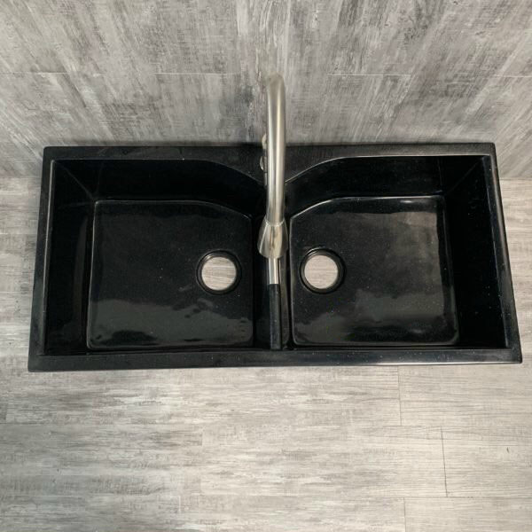 Chậu rửa chén 2 ngăn bằng đá nhân tạo với nhiều màu sắc để lựa chọn