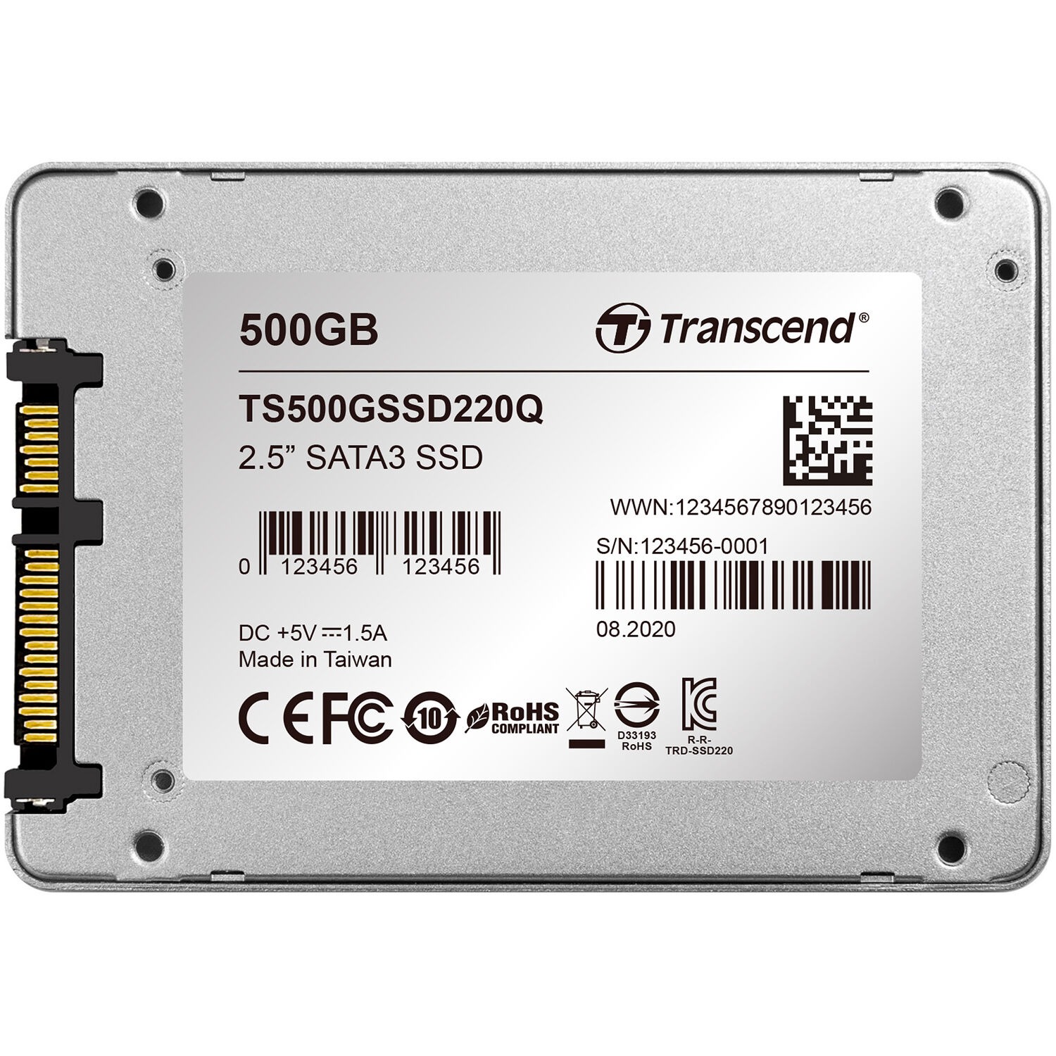 SSD Transcend 220Q 500GB 3D NAND 2.5-Inch SATA III  - TS500GSSD220Q - Hàng Chính Hãng