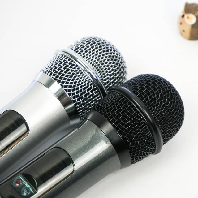 Micro Karaoke Không Dây Excelvan K18U , 02 Mic, UHF  - Hàng Chính Hãng