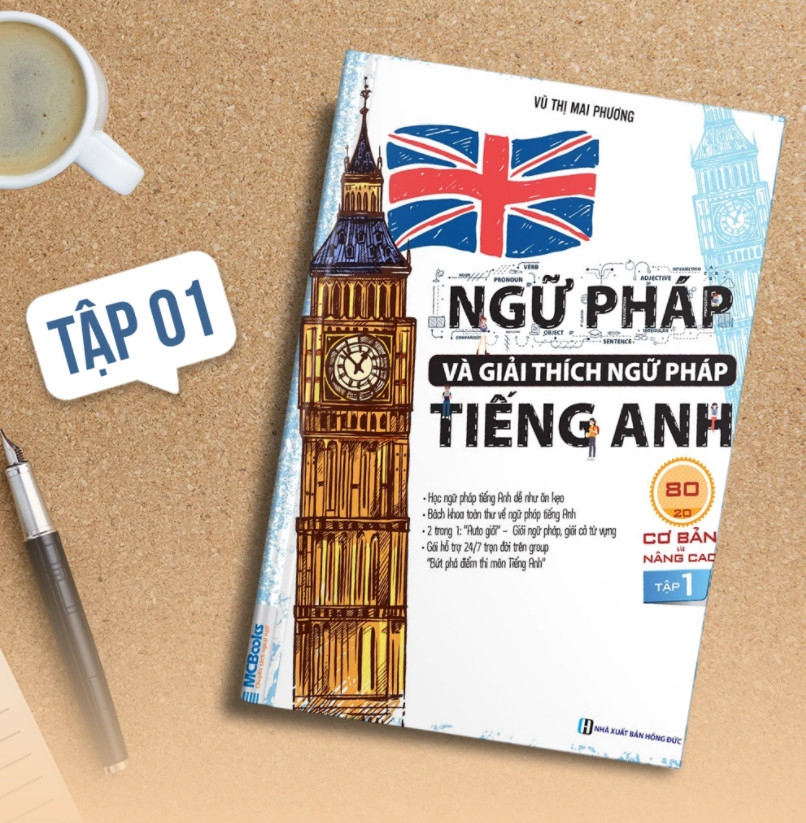 Combo sách ngữ pháp 80/20 tập 1 và tập 2