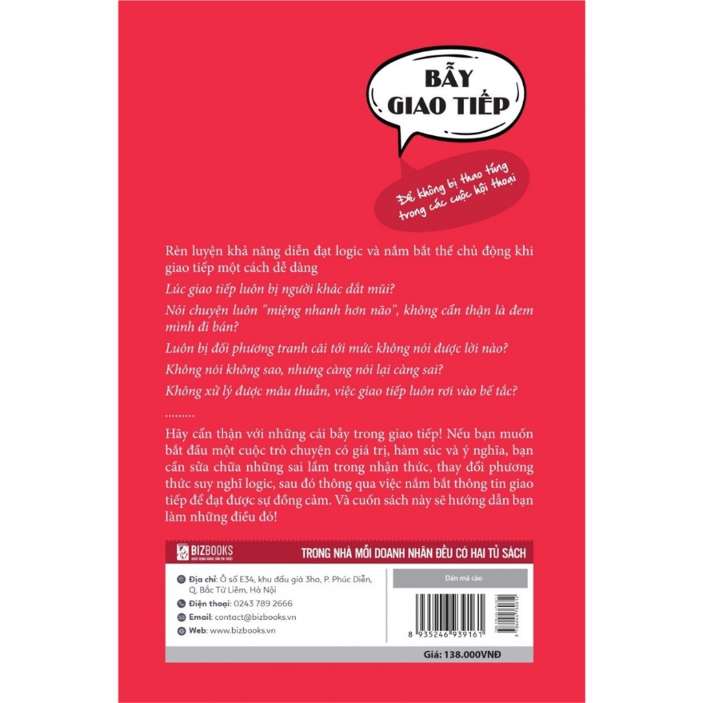 Sách - Bẫy Giao Tiếp - Để Không Bị Thao Túng Trong Các Cuộc Hội Thoại - MC