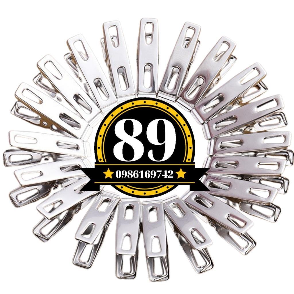 Vỉ 20 kẹp quần áo inox cao cấp không gỉ NC06 hàng đẹp