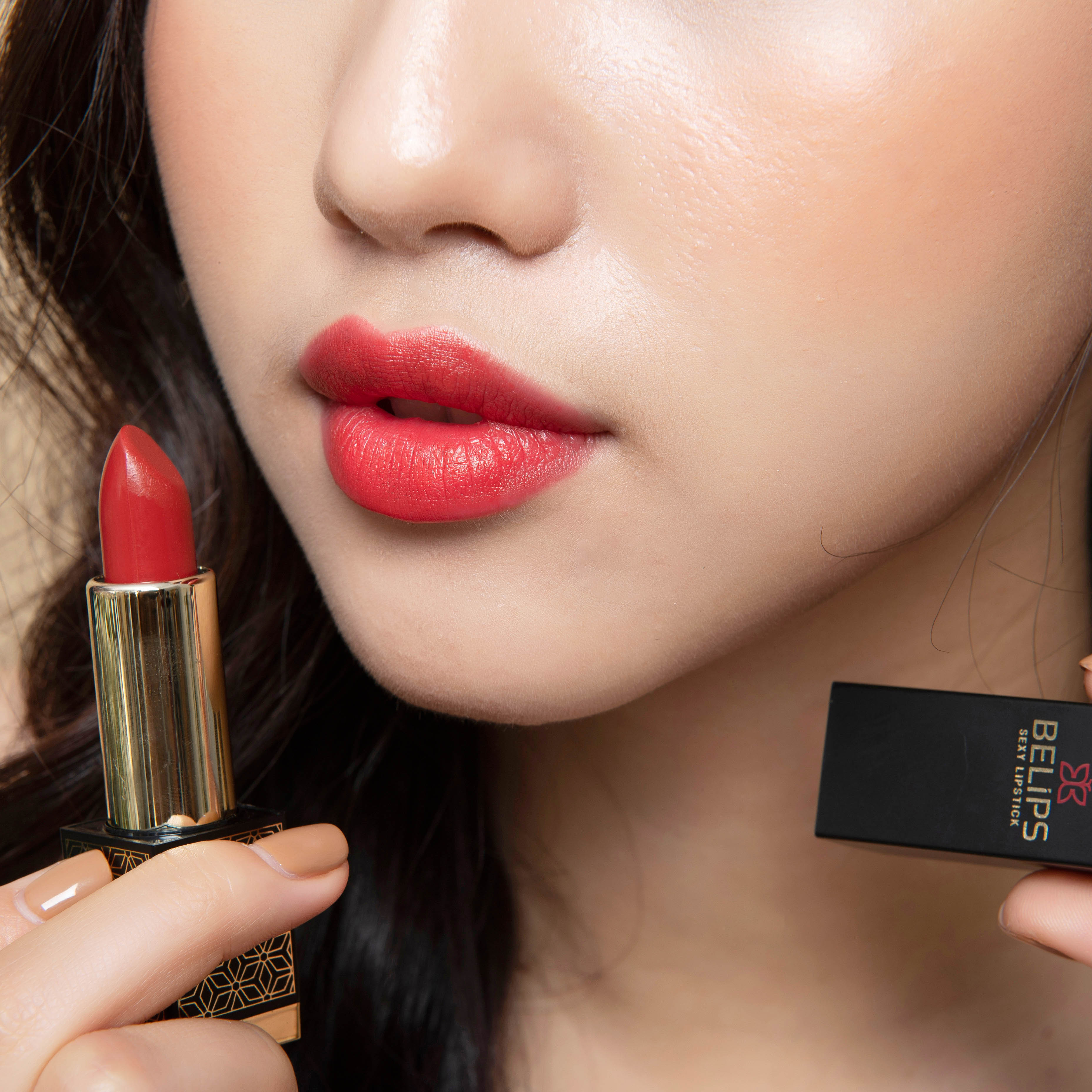 Son Môi Belips Sexy Lipstick Son môi quyến rũ lên màu tự nhiên