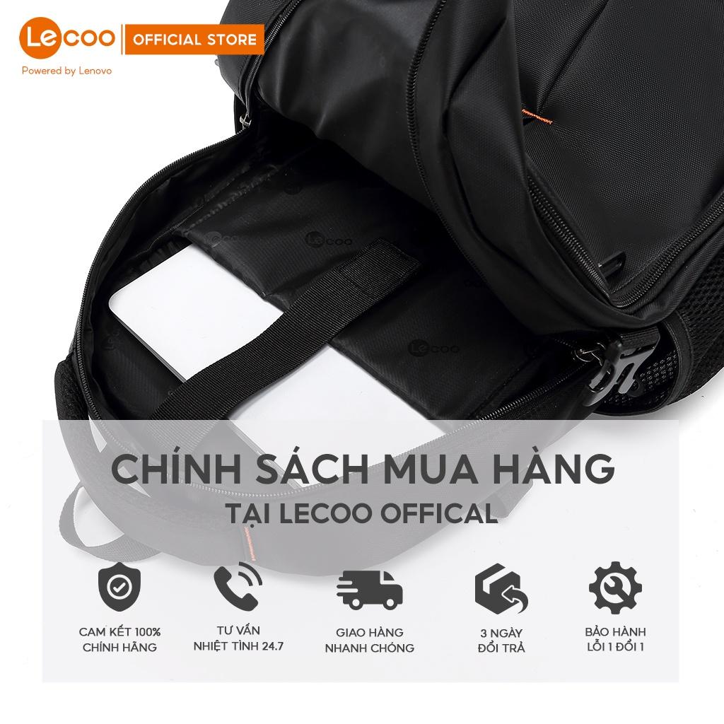 Balo đa năng Lecoo BG02 cao cấp chống nước nhiều ngăn tiện ích, kích thước 18 inch - BH24 tháng Hàng nhập khẩu