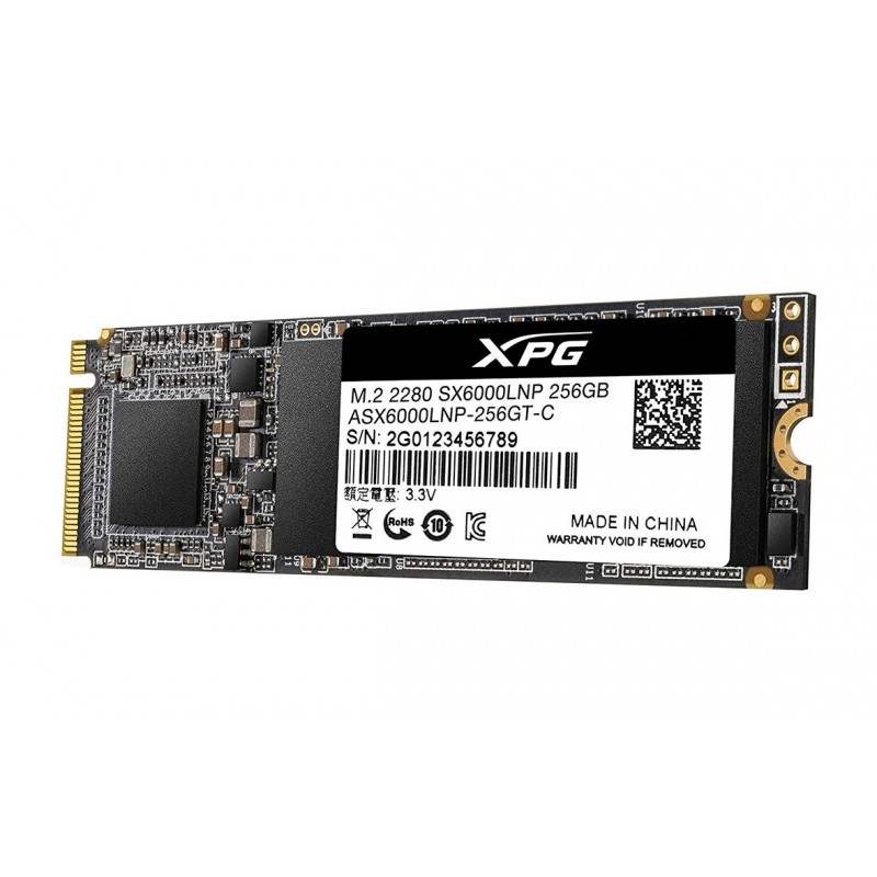 Ổ cứng PCIe Adata ASX6000LNP 256GB PCIe NVMe 3x4 (Doc 1800MB/s, Ghi 900MB/s) - Hàng chính hãng