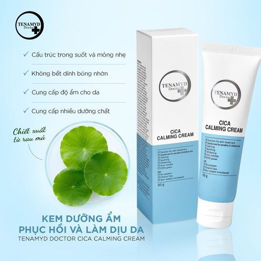 Kem dưỡng ẩm phục hồi và làm dịu da Tenamyd Cica Calming Cream 50g