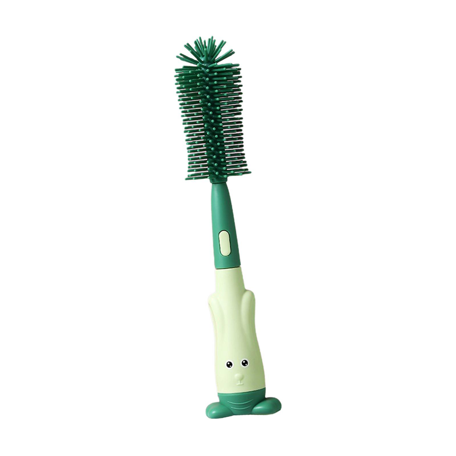 Multipurpose Bottle Cleaning Brush with Storage Base for Mugs Glass