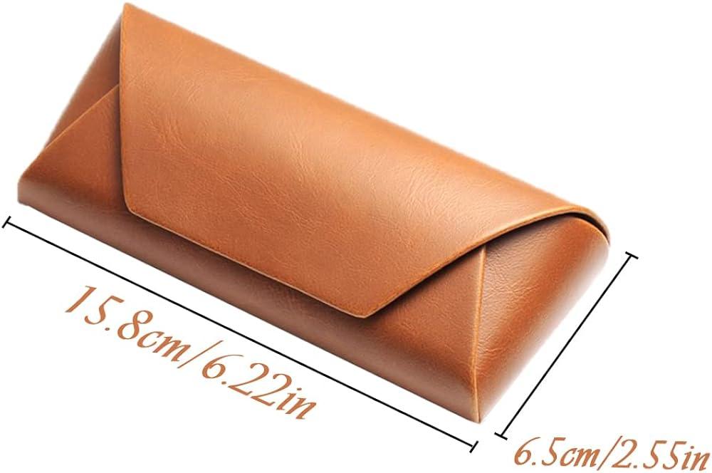 2 mảnh kính râm, vỏ kính râm, hộp kính, da bọc da, đeo kính có thể đeo được, phù hợp với nam giới, phụ nữ, trẻ em, người già