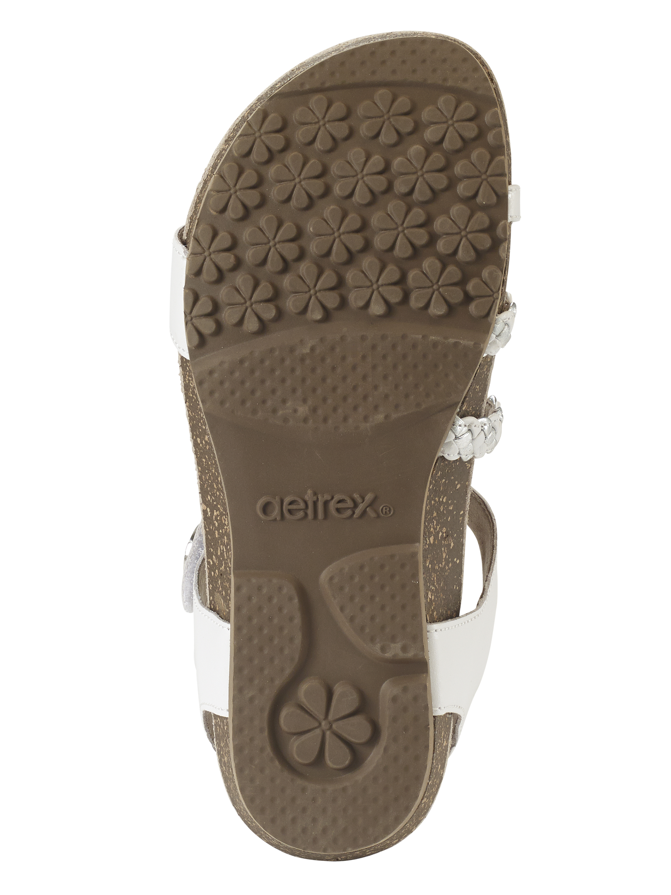 Sandal sức khỏe nữ Aetrex Jillian White