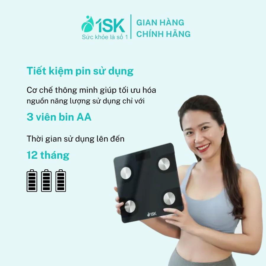 Cân điện tử 1SK CF398BLE cân sức khỏe thông minh