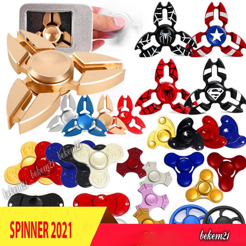 SPINNER Rubik CON QUAY Nhiều Màu Sắc Kim loại Chơi Giải Trí Xả Stress Giảm Căng Thẳng Hiệu Quả
