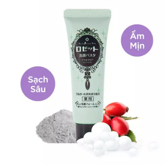 Sữa Rửa Mặt Thu Nhỏ Lỗ Chân Lông Mini-tube 25G Rosette Face Wash Pasta Sea Clay Smooth