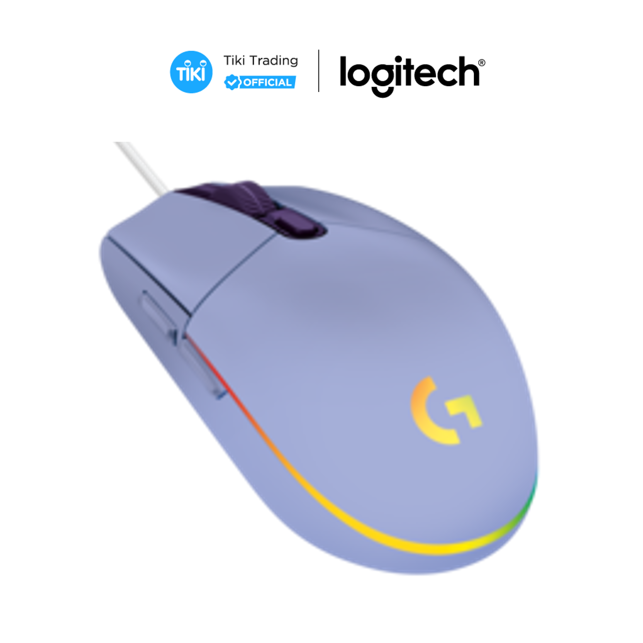 Chuột game có dây Logitech G203 Lightsync - Tùy chỉnh RGB, 6 nút lập trình, nhẹ, 8000 DPI, PC/Mac - Hàng chính hãng