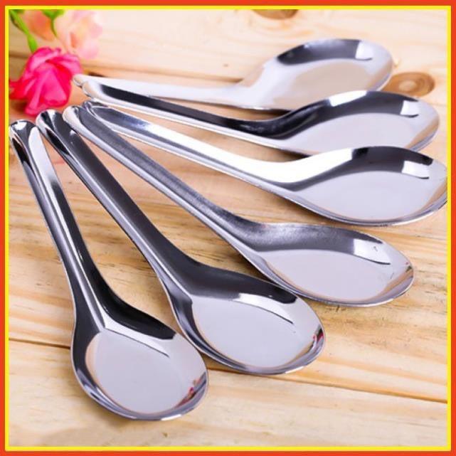 Combo 10 Thìa inox ăn phở , ăn cơm cao cấp