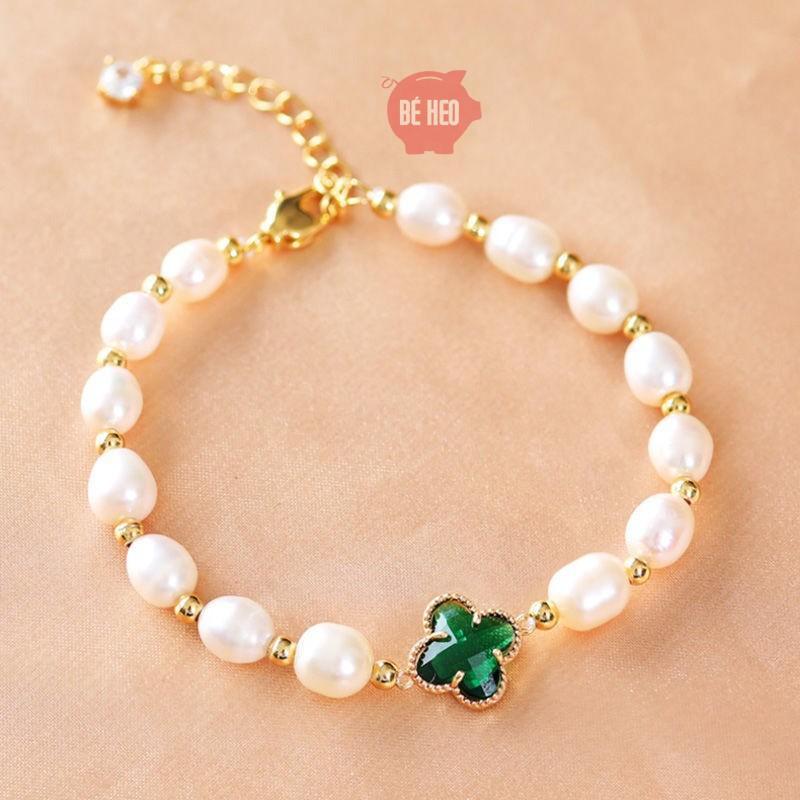 Lắc tay cỏ 4 lá nữ - Trang sức Bé Heo BHLT165