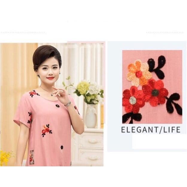 Bộ đồ mặc nhà cho mẹ_hàng sẵn ( Hoa THuy Tien)