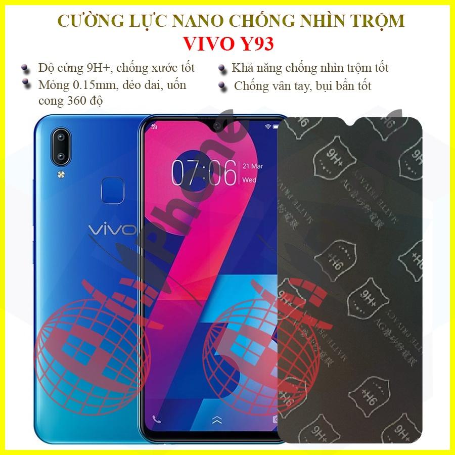 Dán chống nhìn trộm dành cho  Vivo Y93 - Dán cường lực dẻo nano 9H+