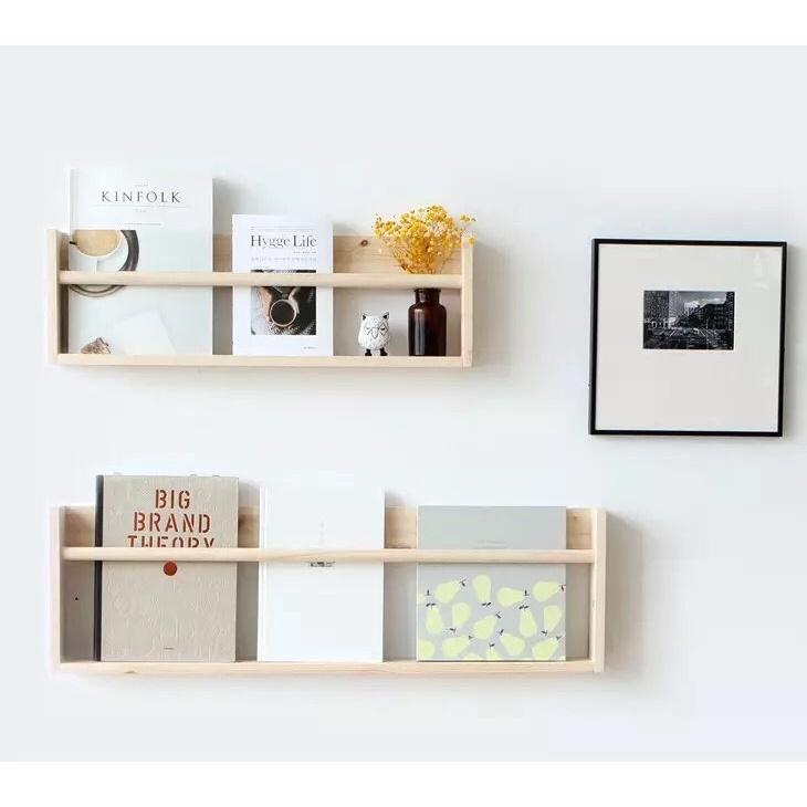 Kệ Đựng Gia Vị - Giá Để Sách Treo Tường - Kệ Gỗ Trang Trí MIUDECOR Nhiều Kích Thước