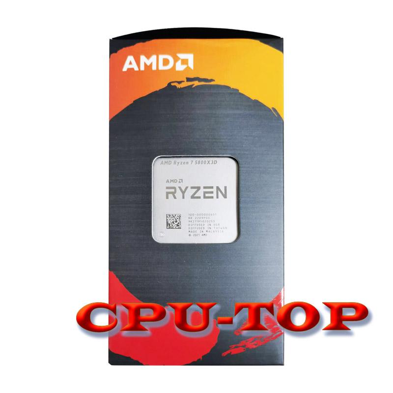 Mới AMD Ryzen 7 5800X3D R7 5800X3D 3.4 GHz 8 Nhân 16 Luồng Bộ Vi Xử Lý 7NM L3 = 96M 100-000000651 Ổ Cắm AM4 Không Quạt