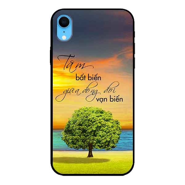 Ốp lưng in cho Iphone XR Mẫu Tâm Bất Biến