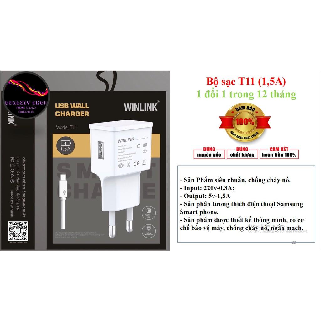 Bộ Sạc Chuẩn 1.5A Winlink 21T11- hàng chính hãng