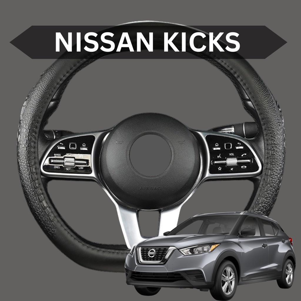 Bọc Vô Lăng ô tô NISSAN KICKS | Da Thật Khâu Tay Cao Cấp - Mã BLAGO