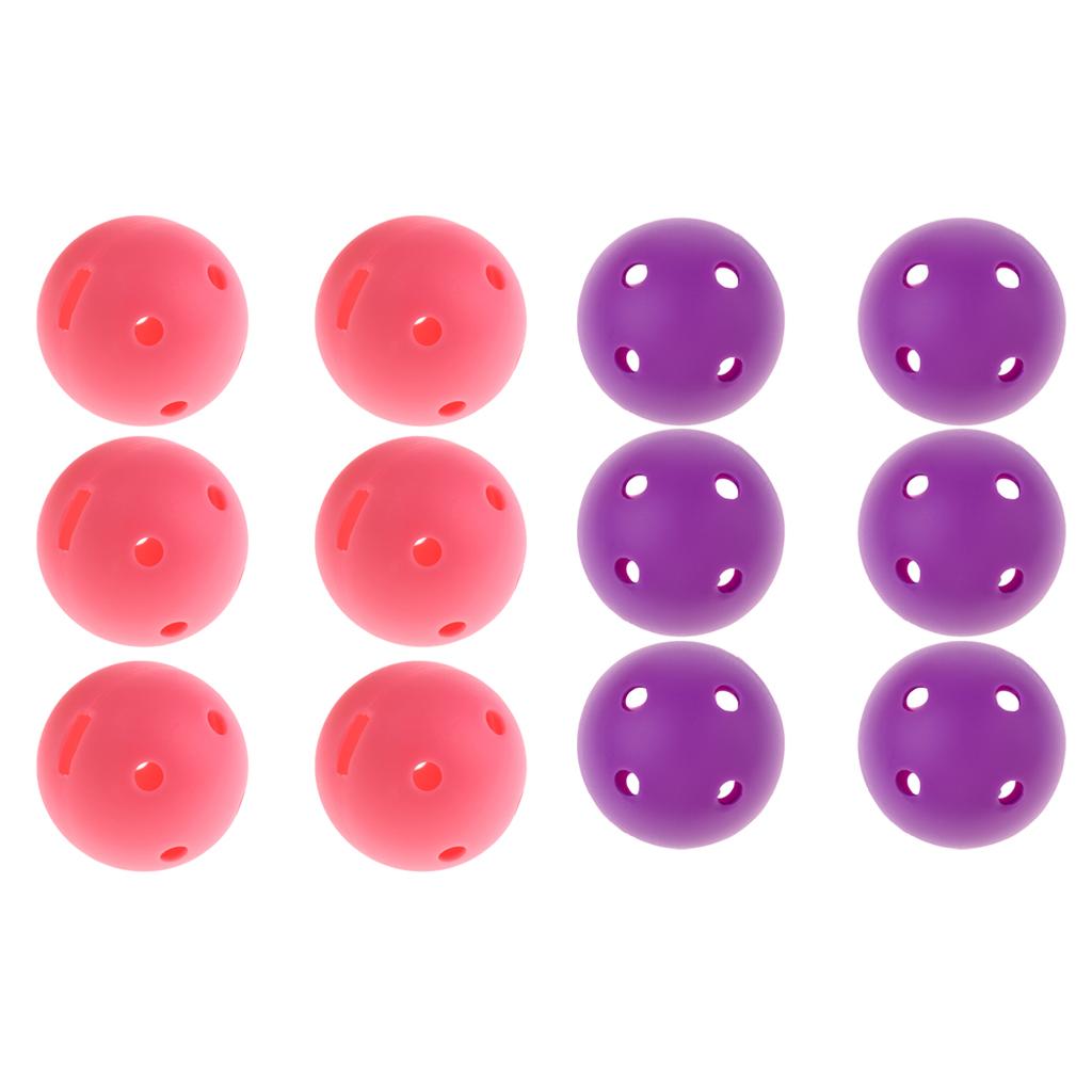 6 Pieces Lightweight Golf Balls Indoor Practice Golf Balls 2 Color Options