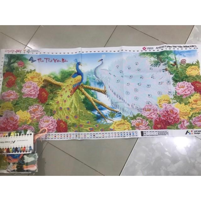 Tranh thêu chữ thập Công Phu Thê Viên Mãn  AL53516