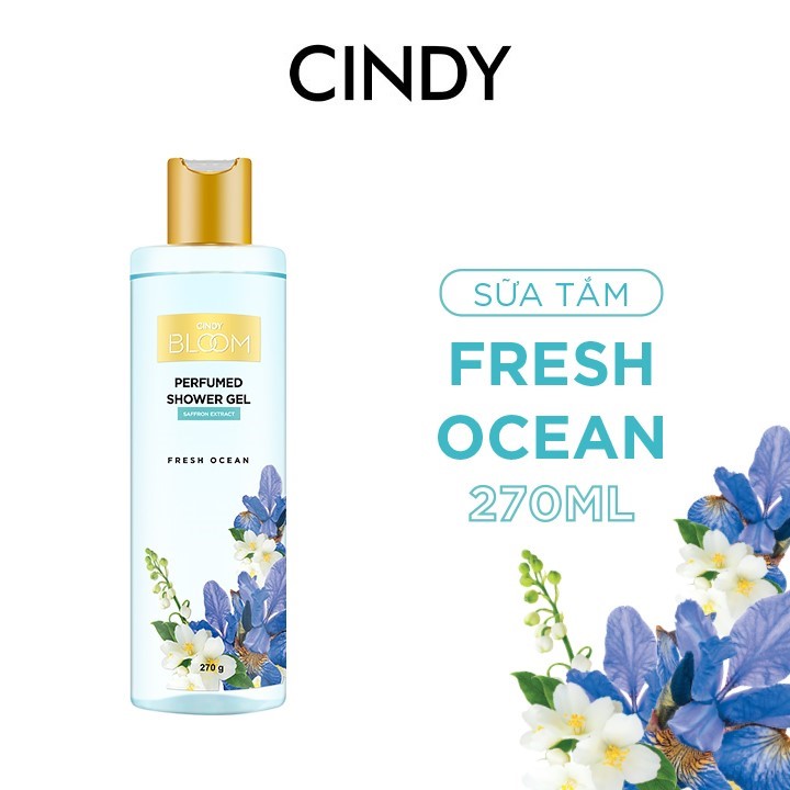 Bộ đôi sữa tắm nước hoa &amp; nước hoa nữ Fresh Ocean mùi hương năng động trẻ trung 270g + 50ml