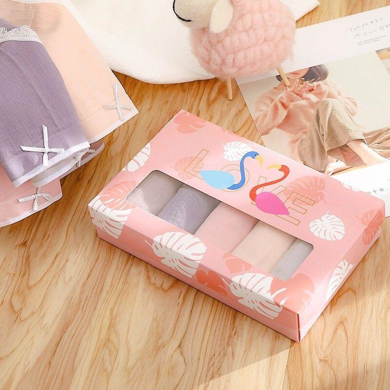 Hộp 5 quần lót Cotton Thiên Nga dễ thương co giãn 4 chiều cao cấp