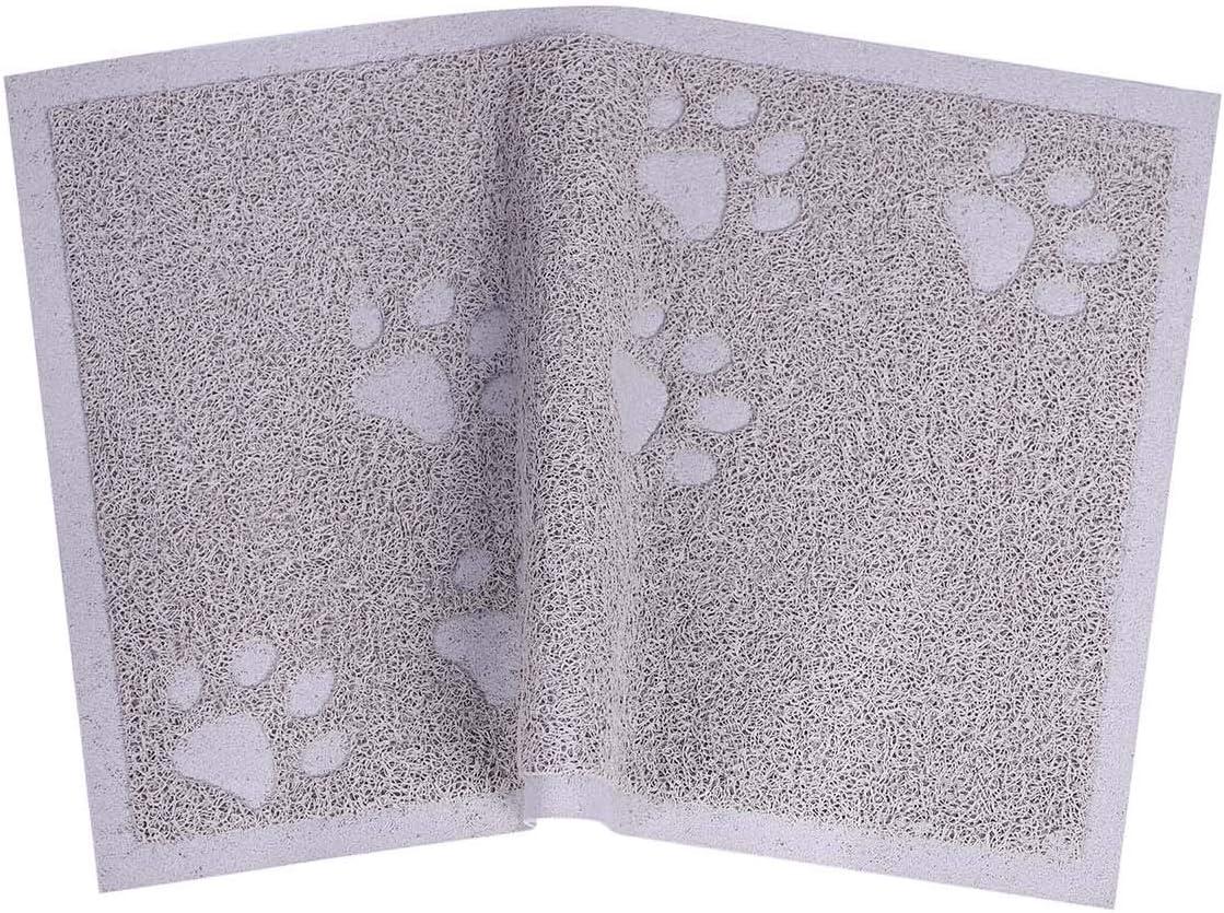 Mat lứa mèo cho sàn nhà bẫy bẫy thảm chống trượt, dễ dàng sạch, chống nước （xám）