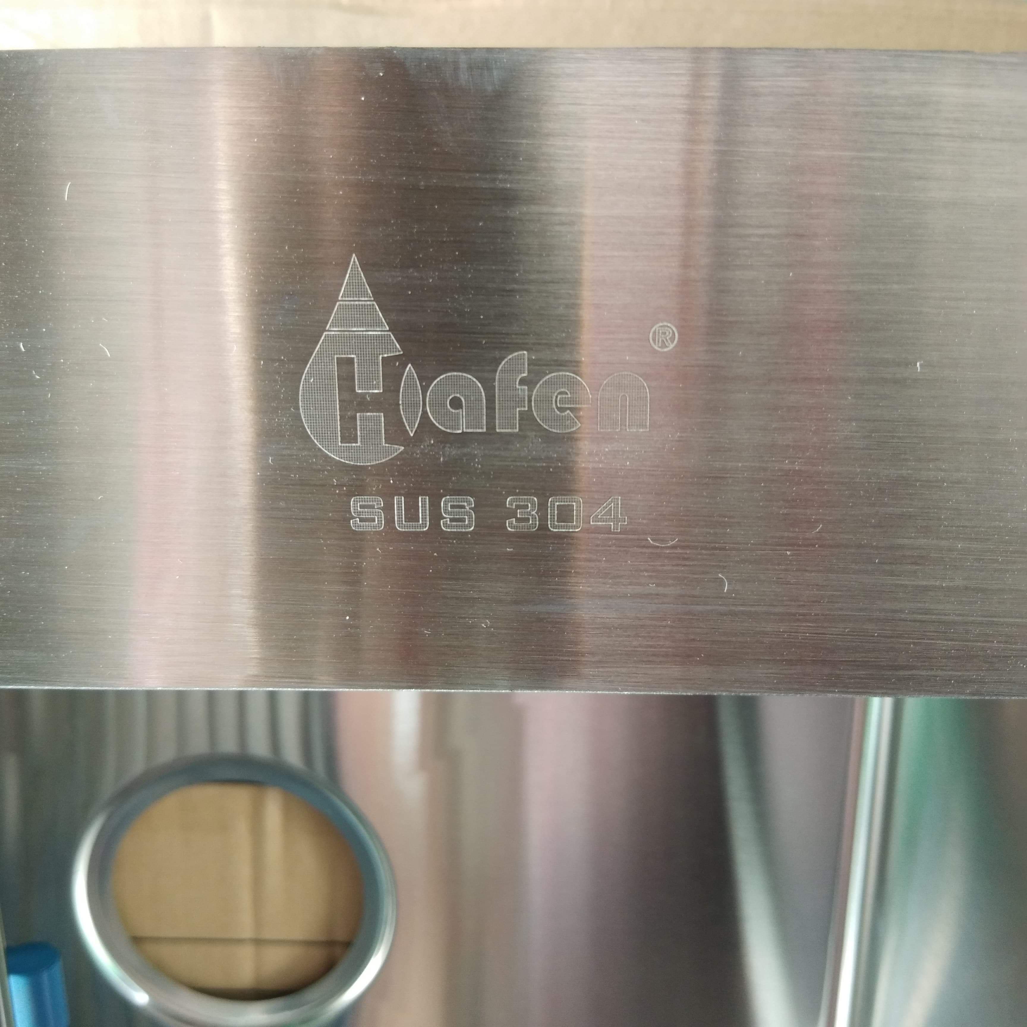 Chậu rửa chén bát 1 hộc inox 304 mờ đúc nguyên khối cao cấp chính hãng Hafen.