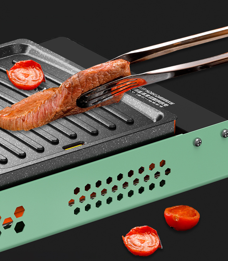 Lò Nướng Thịt BBQ 3-4 người Không Khói, Dễ Vệ Sinh 1000W