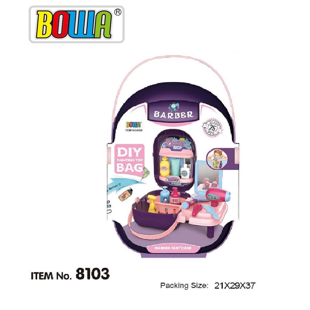 Đồ chơi làm tóc cho bé gái 3 tuổi 25 chi tiết bowa 8103