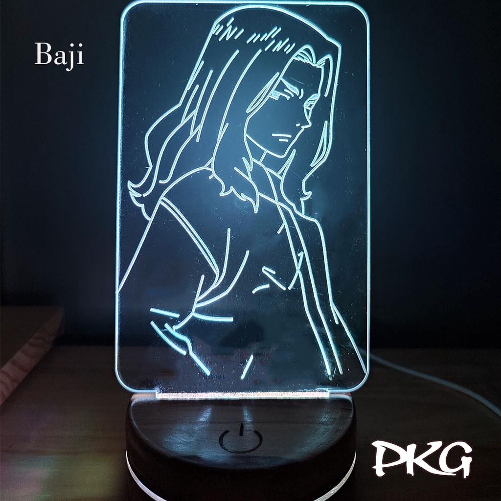 Đèn Ngủ Led 3D BAJI nhân vật Anime phát sáng 16 màu cảm ứng có điều khiển từ xa