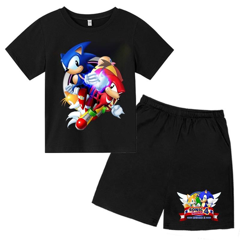 Áo Quần trẻ em sonic xanh đỏ siêu cool , King Cotton