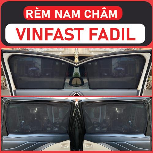 Rèm Che Nắng Nam Châm Xe Vinfast Fadil Bộ 4 tấm chắn nắng chuẩn form xe, nam châm hút mạnh
