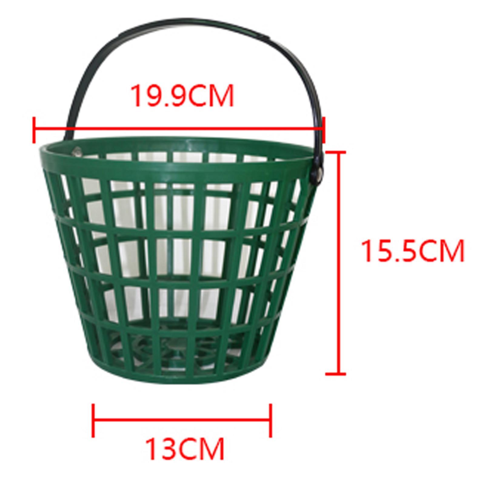 2xSolid Golf Ball Basket Golf Range Bucket Storage Organizer Holds 50 Balls