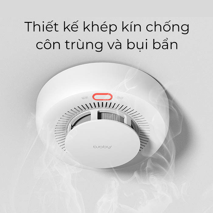 Cảm biến khói Aqara Smoke Sensor Thiết bị cảnh báo khói thông minh Quốc Tế - Hàng Chính Hãng