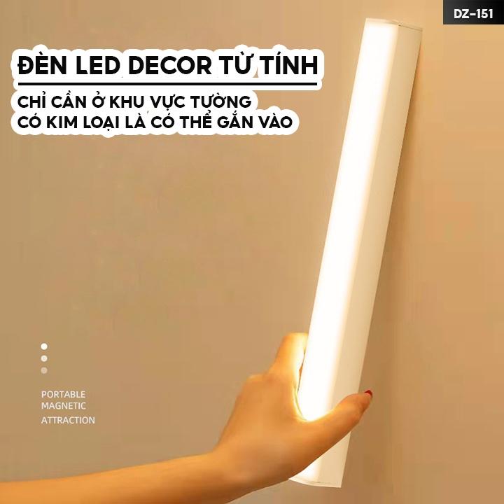 Đèn Led Gắn Tủ Áo Dán Từ Nam Châm Tiện Lợi Chức Năng Tắt Bật Thủ Công Đèn Sạc Không Dây DZ-151