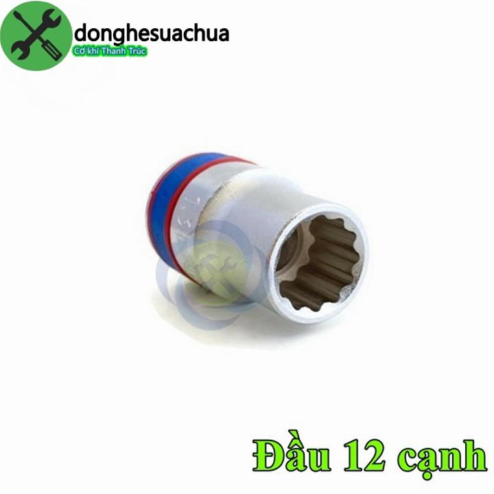 Tuýp 13mm 1/2 Kingtony 433013M 12 cạnh màu trắng dài 38mm