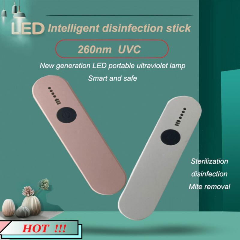 Đèn LED di động USB UV UVC Đèn khử trùng cầm tay Đèn diệt khuẩn cầm tay Đèn diệt khuẩn UV thông minh Gậy chống vi-rút