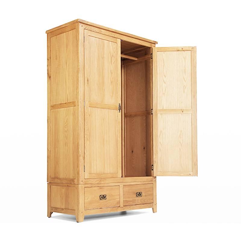 Tủ Quần Áo Rustic 2 Cánh Gỗ Sồi IBIE