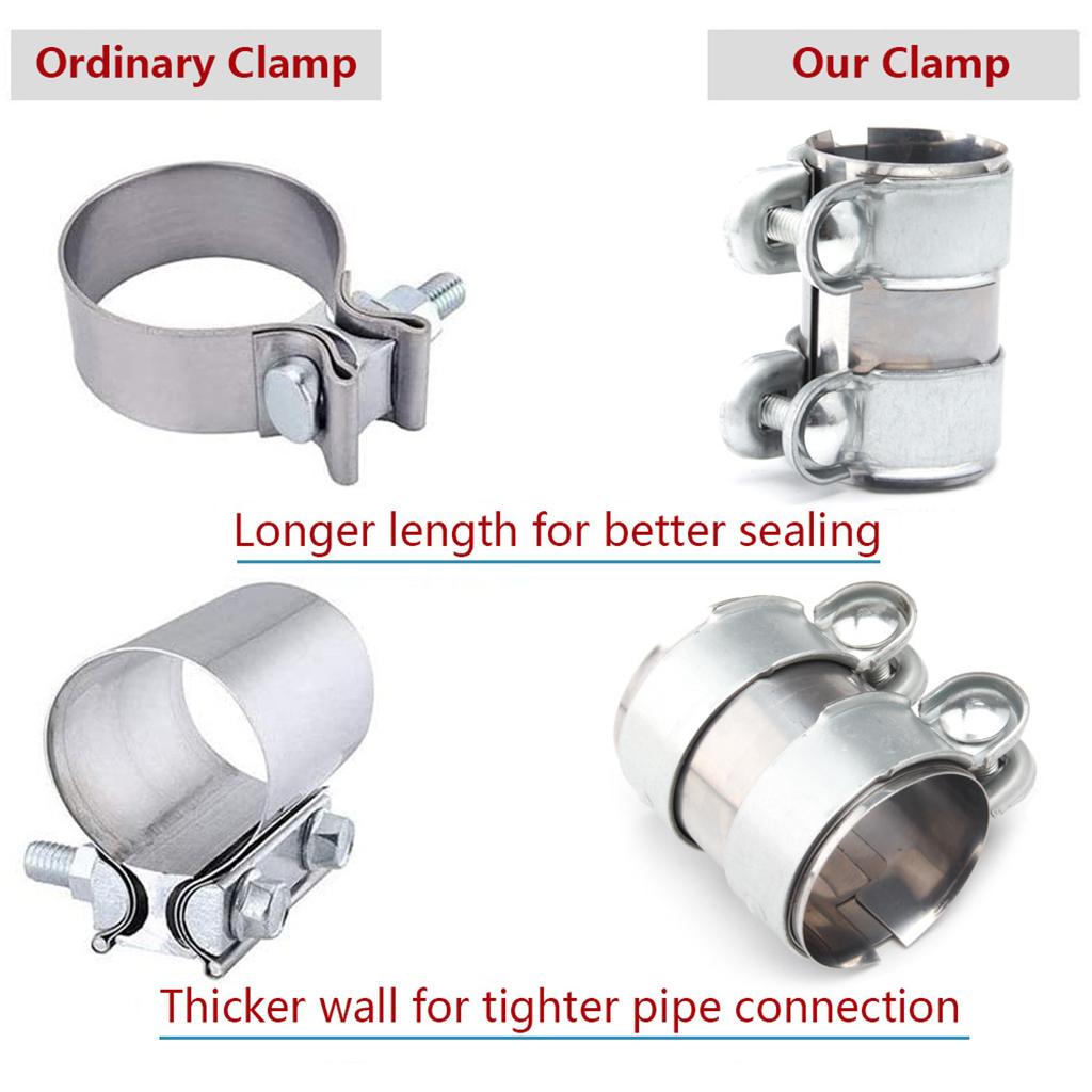 2" Car Exhaust Pipe Clamp Clip Down Muffler Exhaust Pipe Clamps