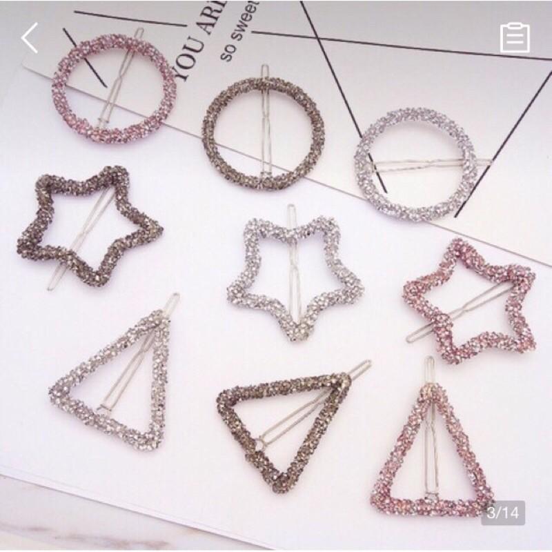 Cài tóc giả đính đá cute️