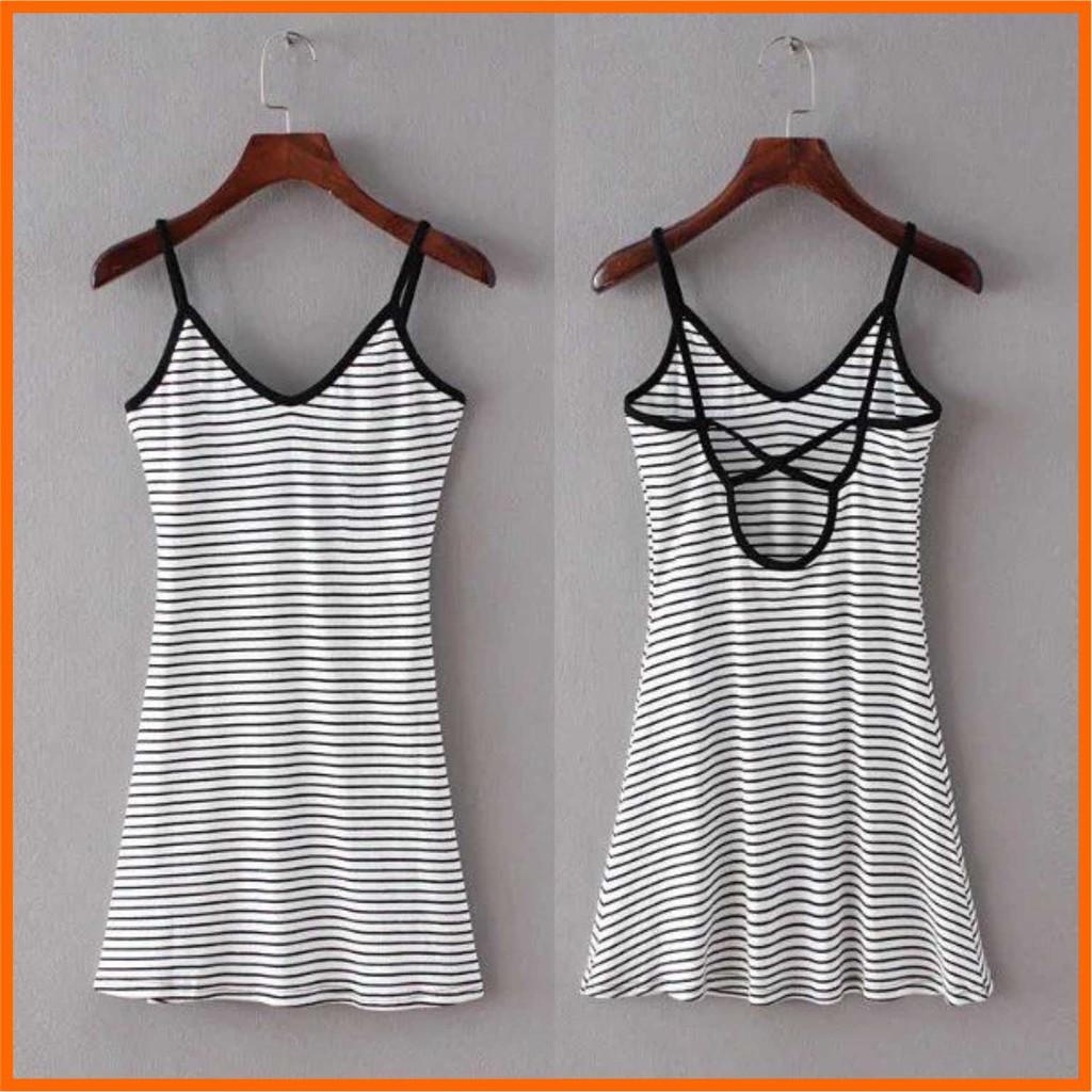 D012 - ĐẦM DÂY THUN COTTON SIÊU ĐÁNG YÊU, SEXY GỢI CẢM QUYẾN RŨ. LÀM ĐỒ ĐI CHOI, ĐỒ MẶC NHÀ, ĐỒ ĐI NGỦ. MACMOT