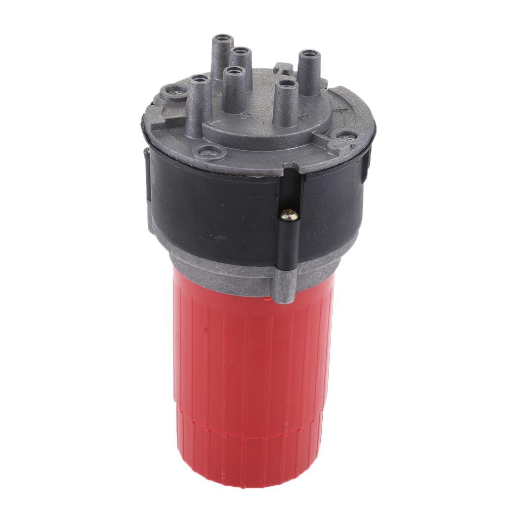 12V/24V 125db Air Horn, Zinc 5 Trumpet Air Horn with Motor for 12V 24V Cars Van