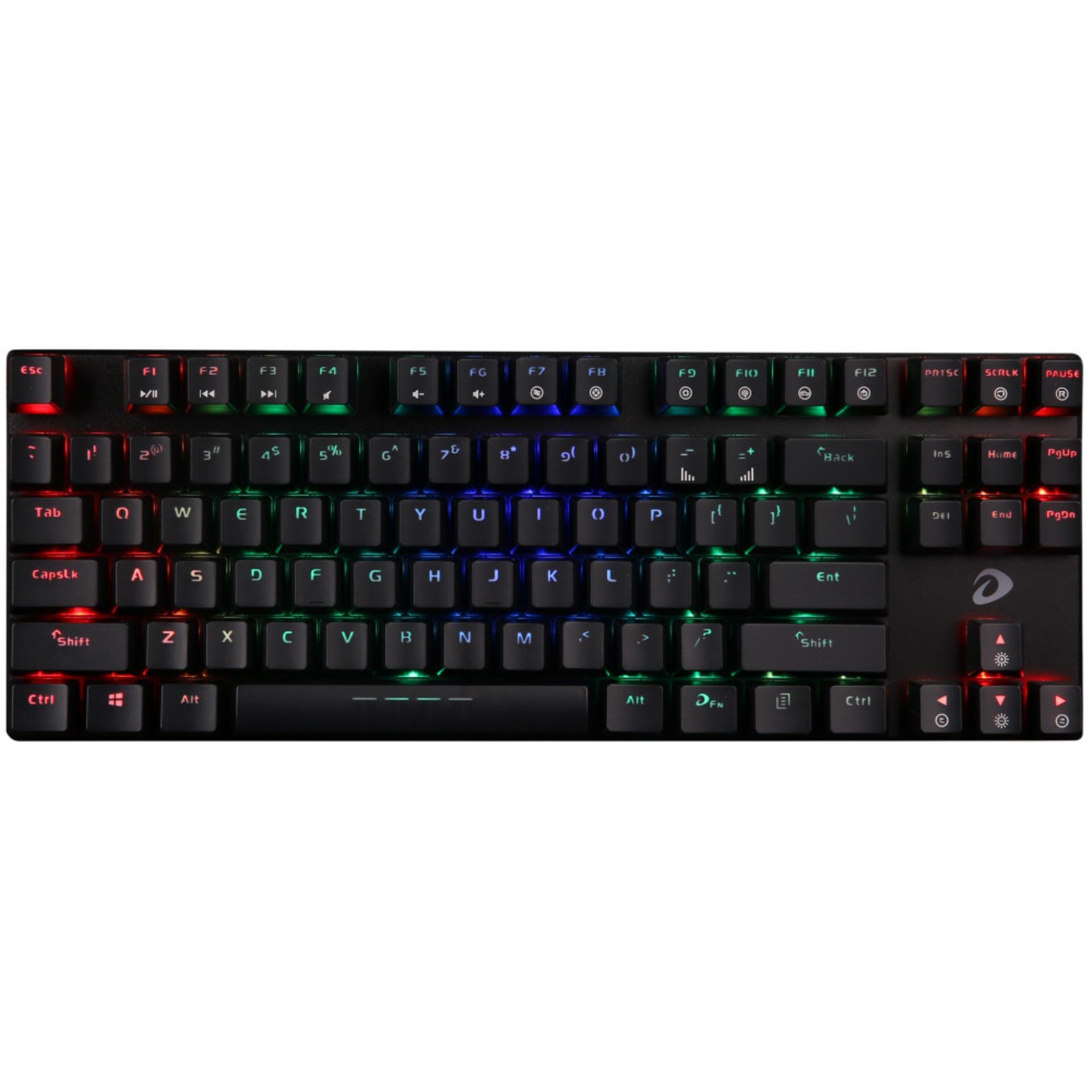 Bàn phím máy tính DARE-U DK880 RGB Black Blue - Hàng Chính Hãng